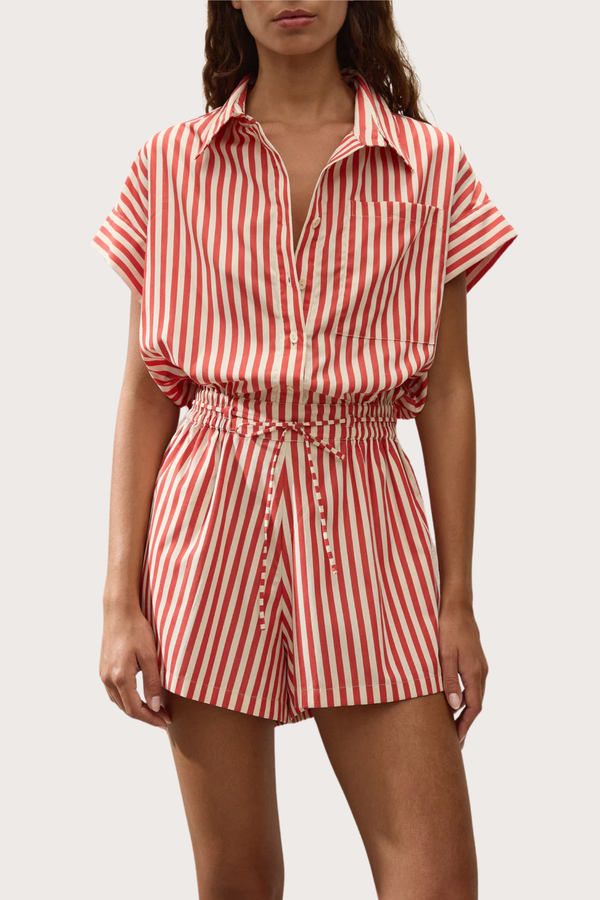 Zion Playsuit in Dusty Tomato