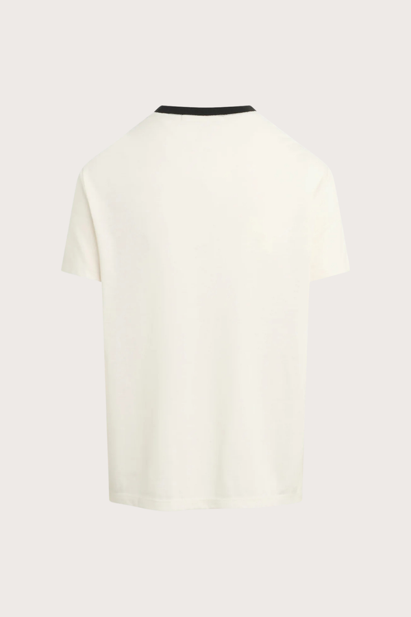 The Collegiate Classic Tee in Ivory Black