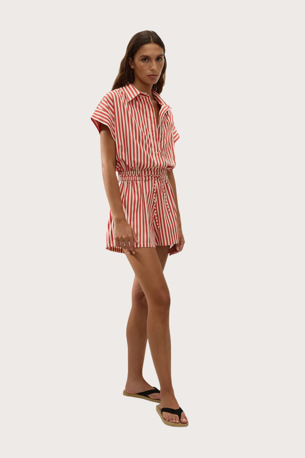 Zion Playsuit in Dusty Tomato