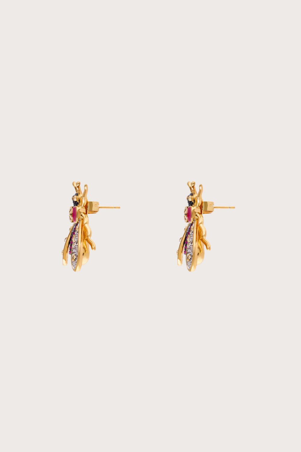 Vespa Happi Amethyst Granate Stud Earrings