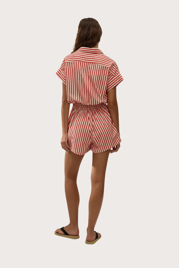 Zion Playsuit in Dusty Tomato
