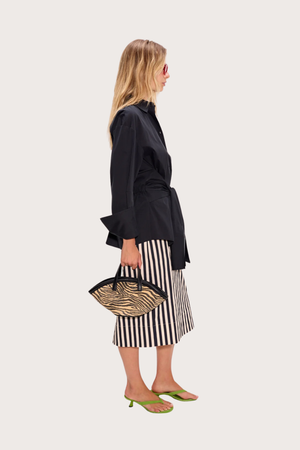 Inna Poplin Top - Black
