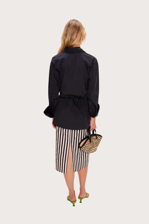 Inna Poplin Top - Black