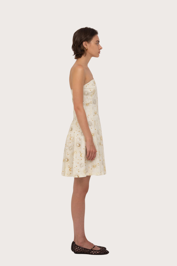 Priest Solar System-Printed Mini Dress