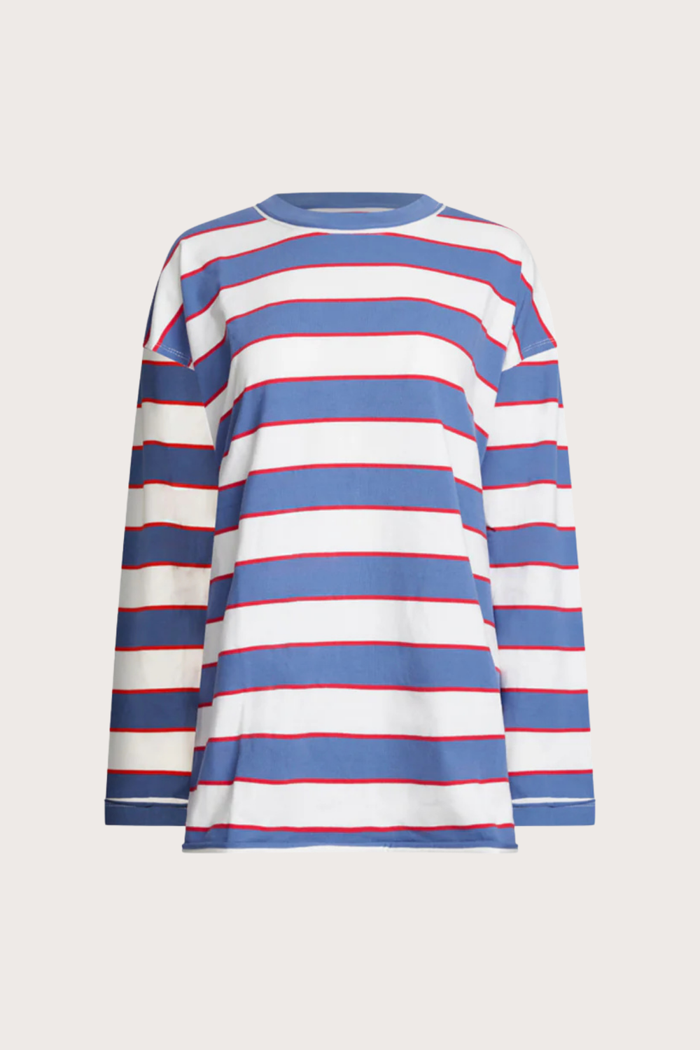 Horizon Long Sleeve in Dusty Blue Stripe