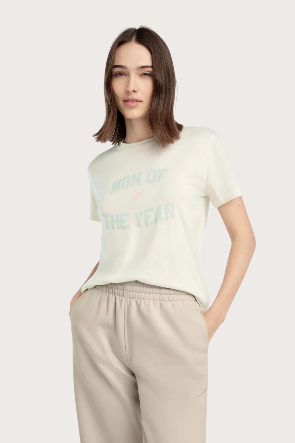 The Mom of The Year Tee in Gardenia