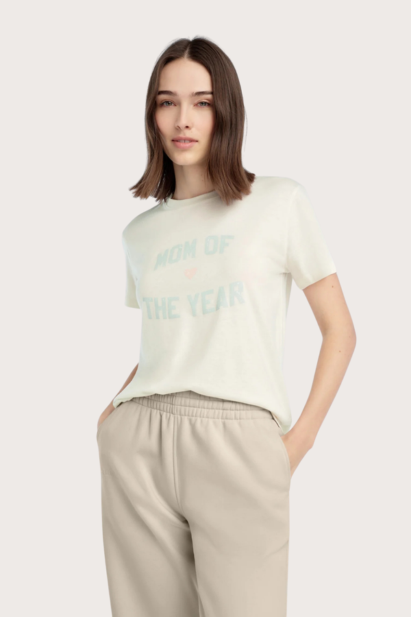 The Mom of The Year Tee in Gardenia