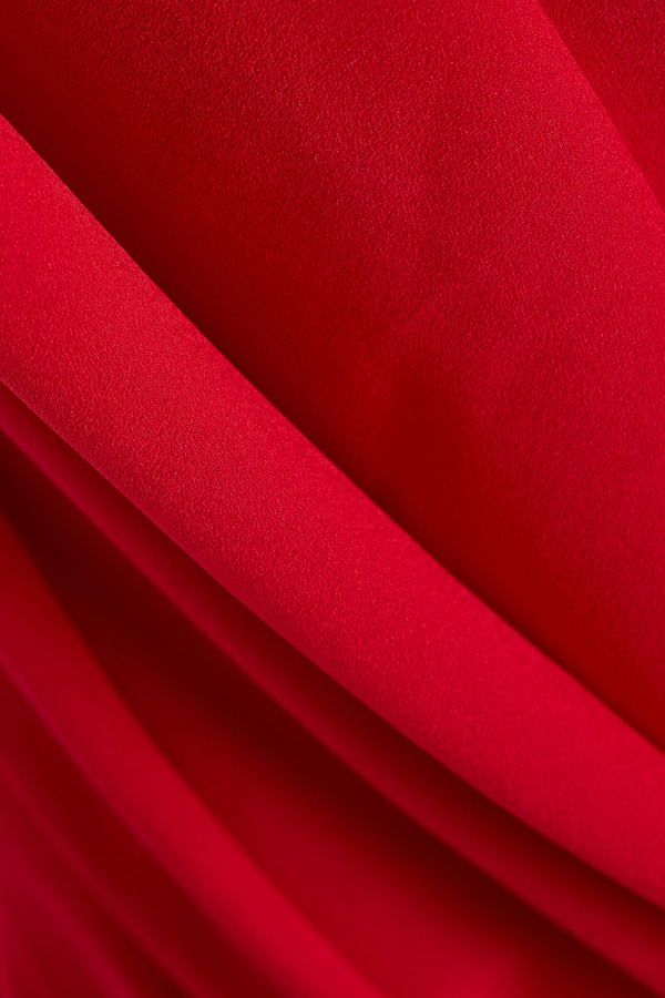 Gigi Chiffon Dress in Red