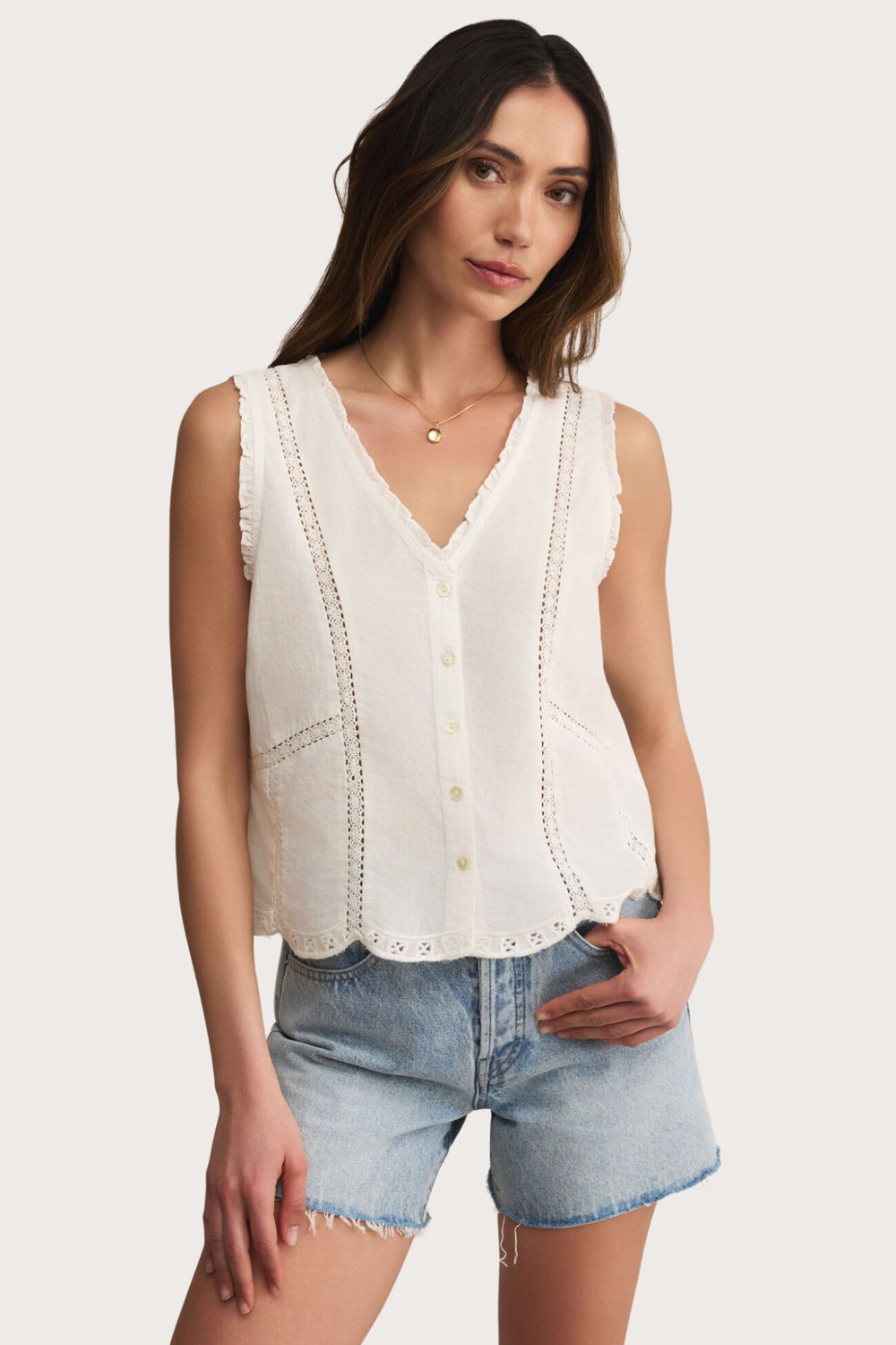 Tomi Ebroidered Tank