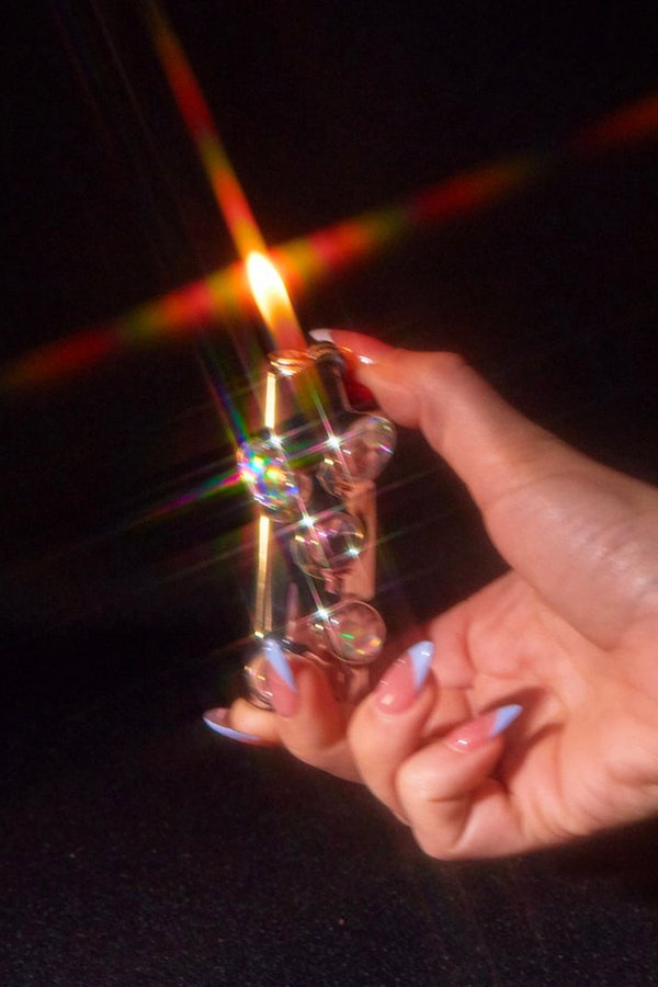 Gemstoned Lighter Case in Brilliant Star