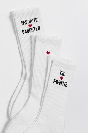 The Favorite Daughter Heart Sock Set