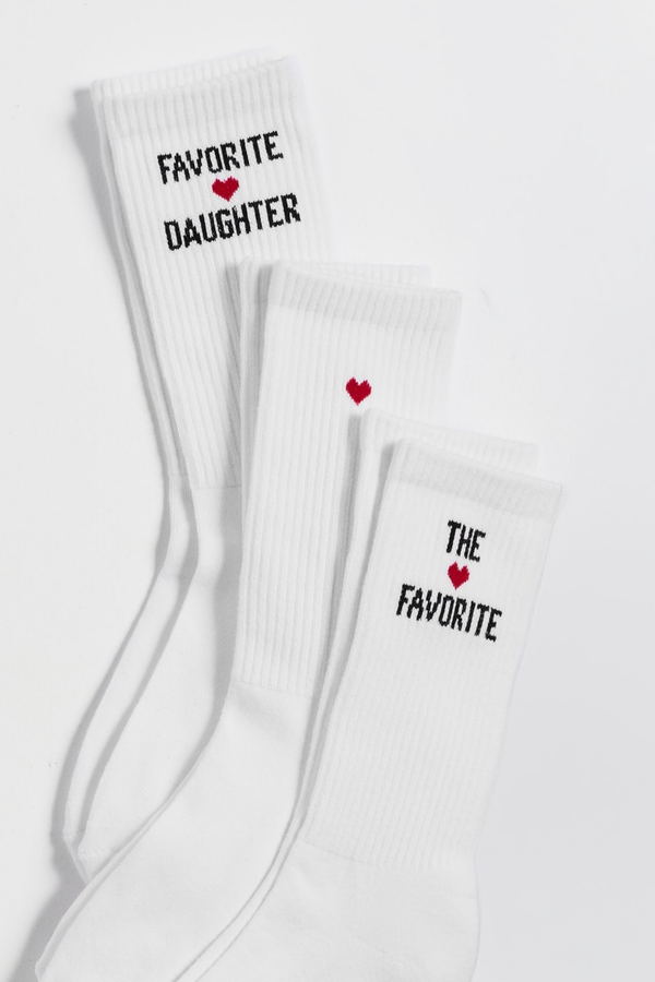 The Favorite Daughter Heart Sock Set