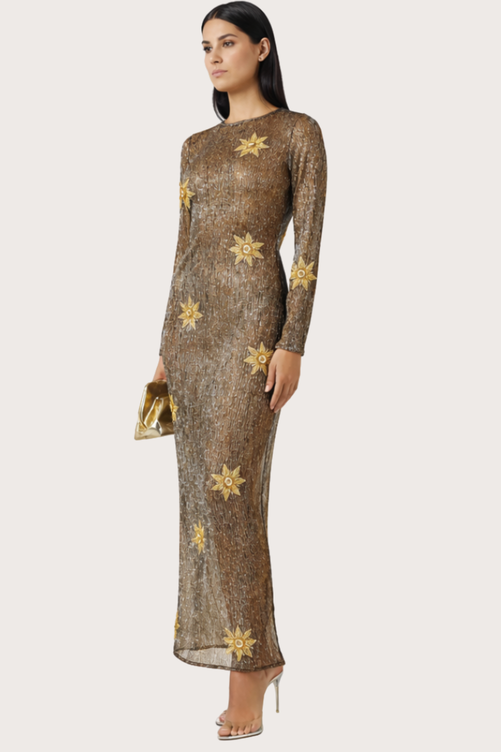 After Sun Mesh Woven Dress