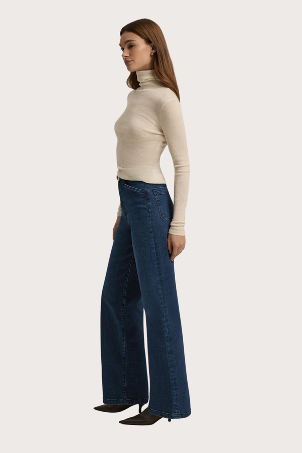 The Mischa Super High Rise Wide Leg in Columbia