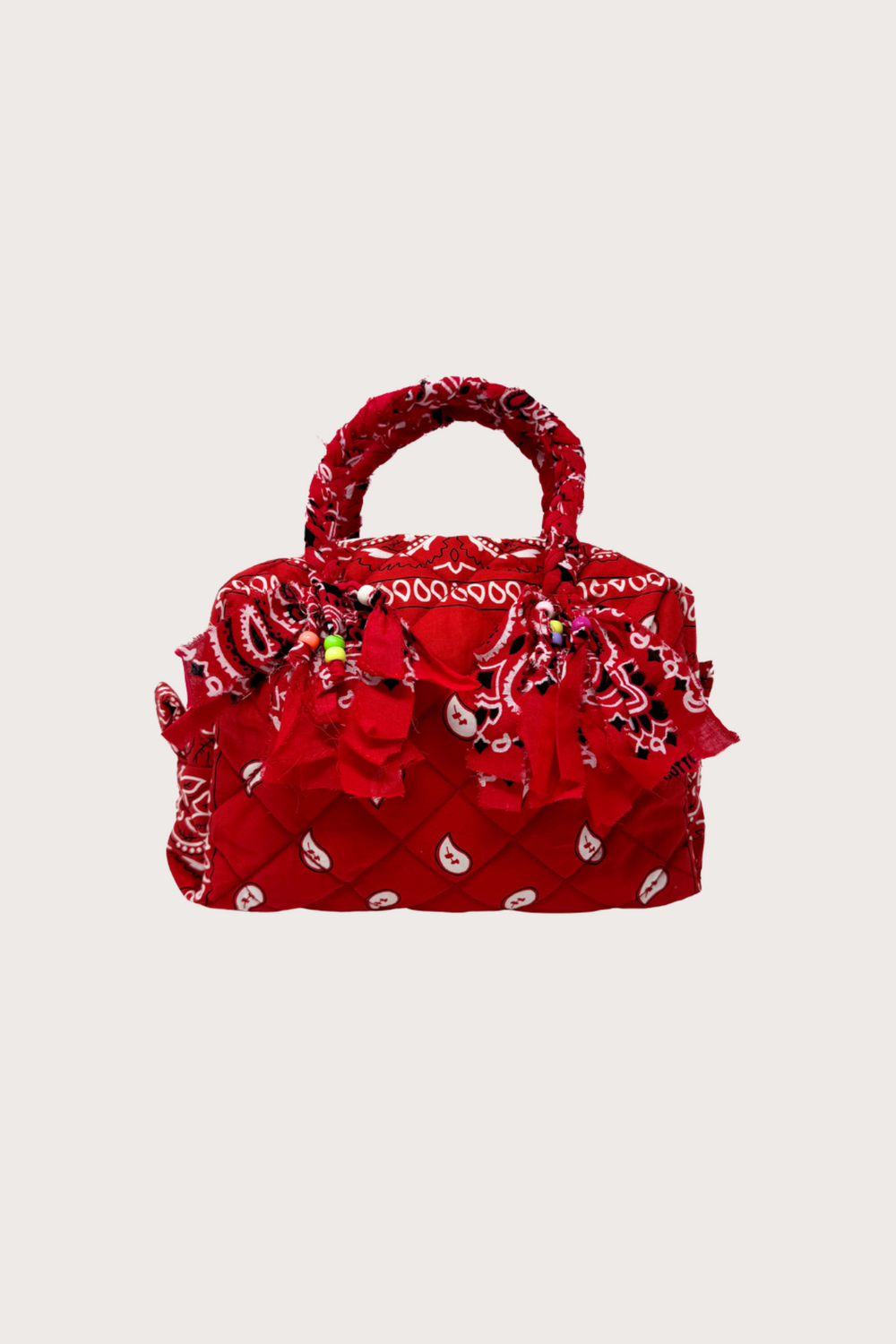 Bandana Quilted Mini Bag in Red