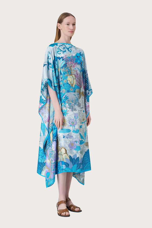 Siam Iconic River Kaftan in Blue
