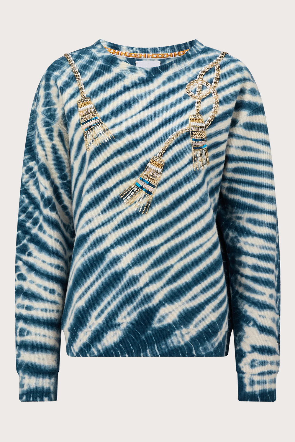 Tassel Beaded Sweatshirt