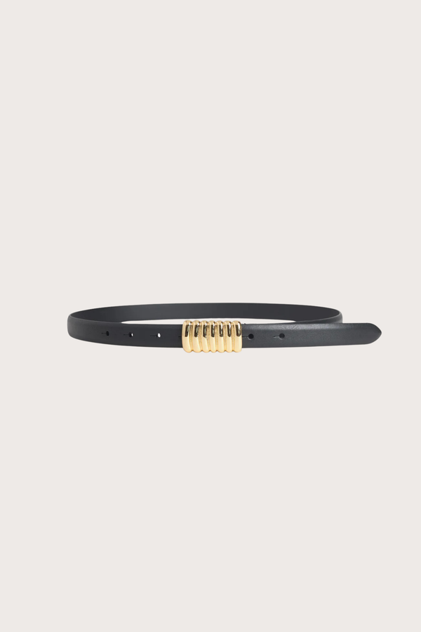 The Vintage Belt in Black Polished Gold