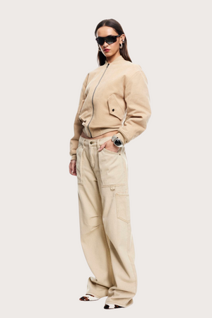 Miami Vice Pant in Wash Ecru