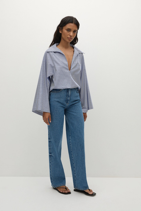 Gaia Top - Vintage Navy