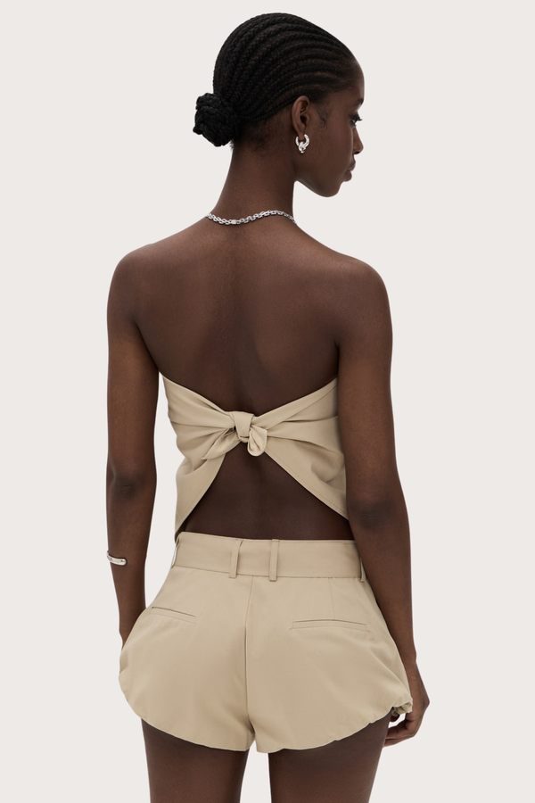 The New York Bandana Top in Camel