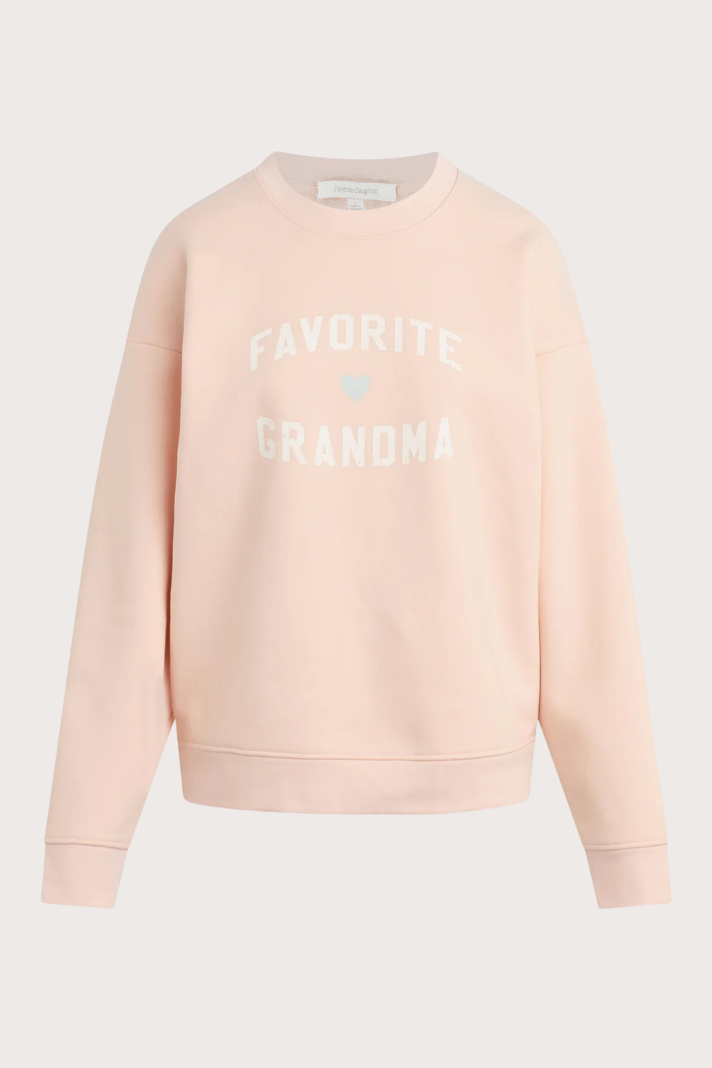 The Favorite Grandma Sweatshirt in Pale Pink Gardenia