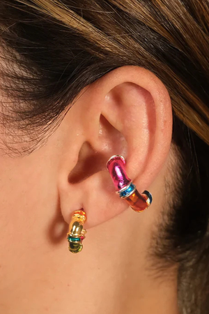 Earcuff Looms Chunky Plata - Rainbow
