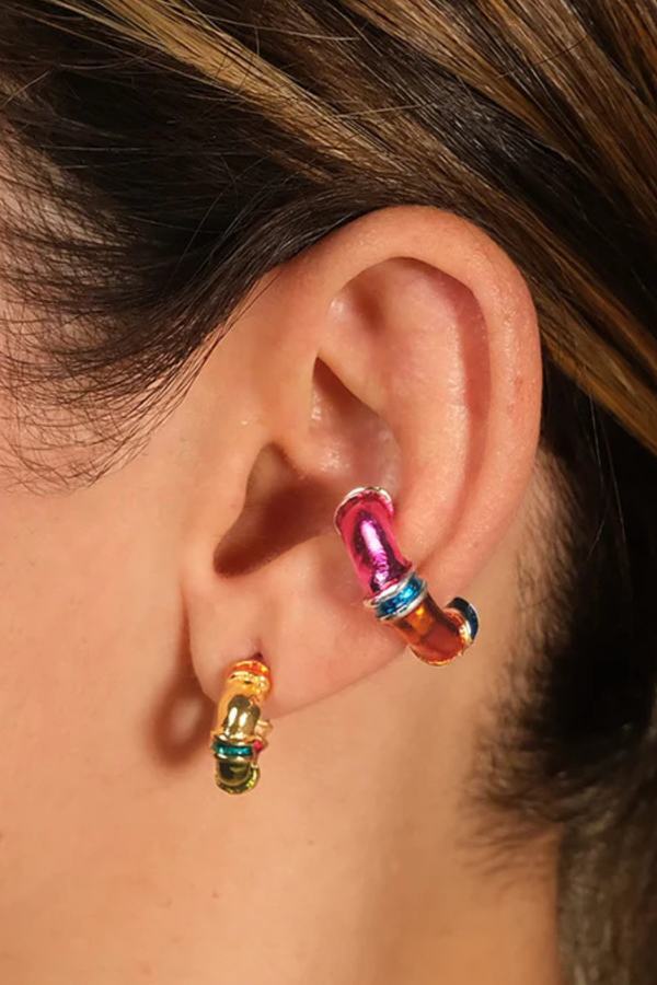 Earcuff Looms Chunky Plata - Rainbow