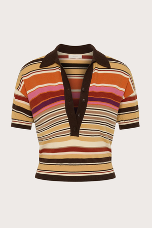 Sable Polo Shirt in Murano Amber