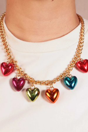 Choker Steel Hearts