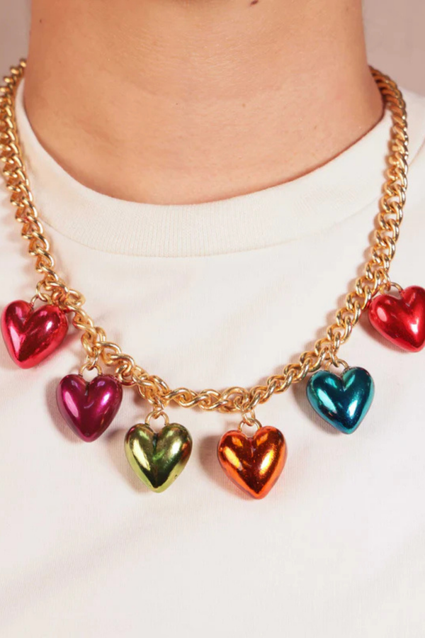 Choker Steel Hearts