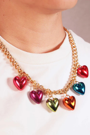 Choker Steel Hearts