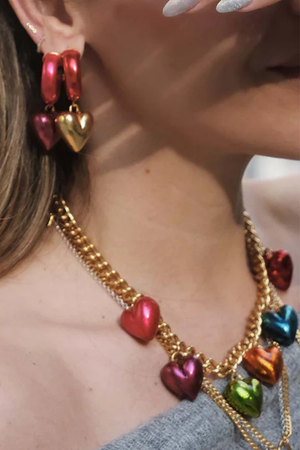 Choker Steel Hearts