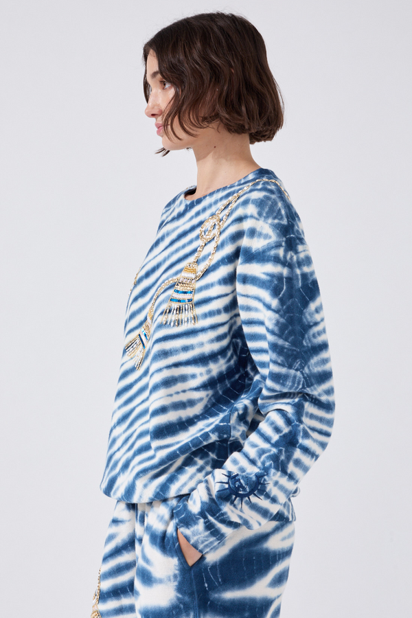 Tassel Beaded Sweatshirt