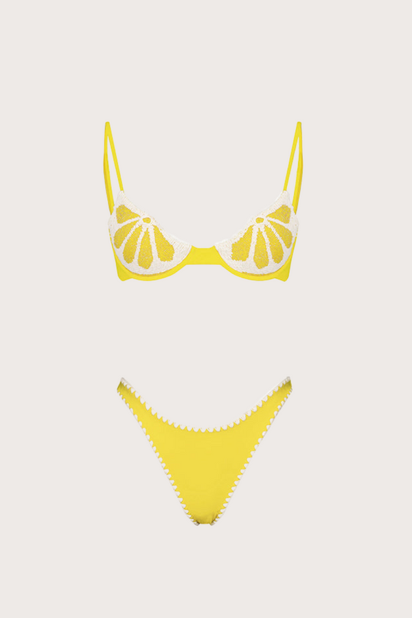 Lemon Bra Bikini Set