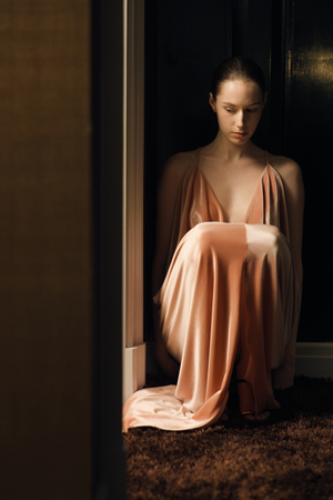 Sydney Velvet Dress in Rose
