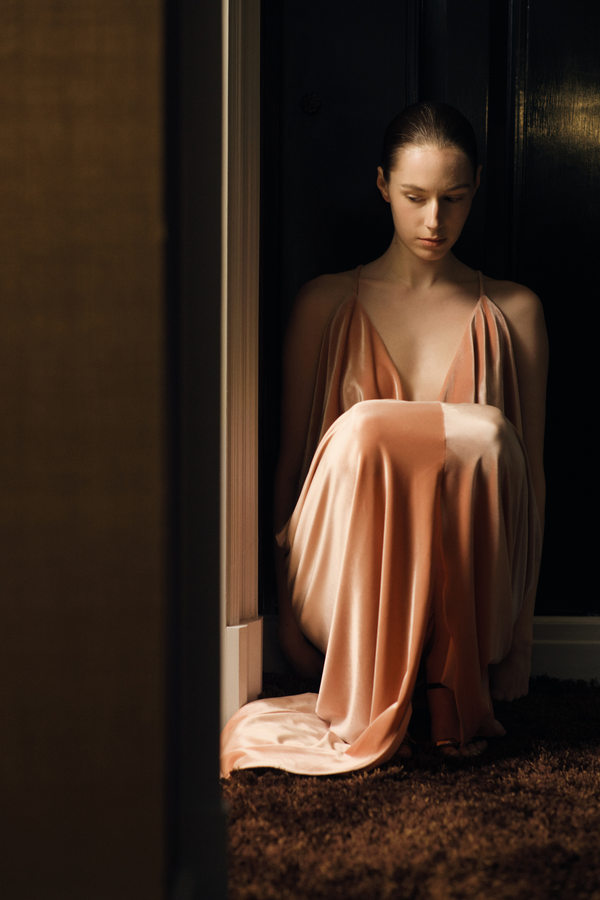 Sydney Velvet Dress in Rose