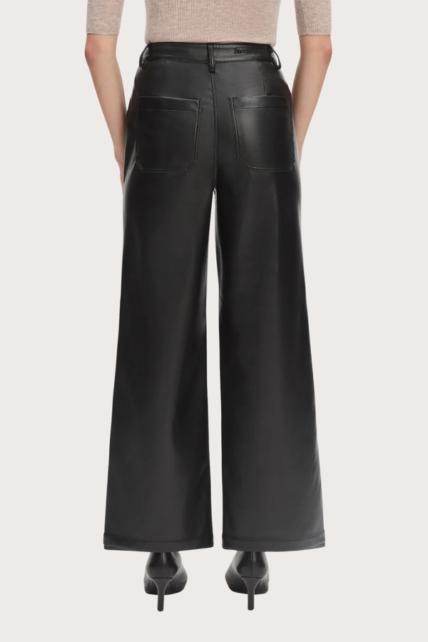 The Mischa Super High Rise Wide Leg Ankle in Raven
