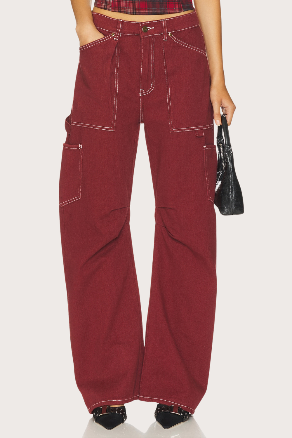 Miami Vice Pant in Cherry