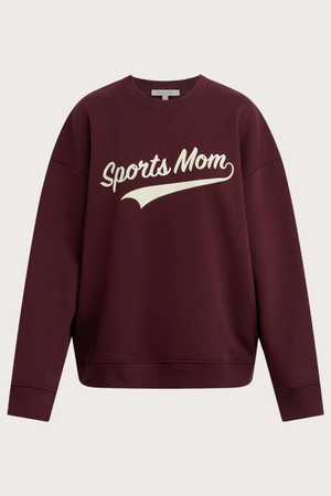 The Sports Mom Sweatshirt in Burgundy