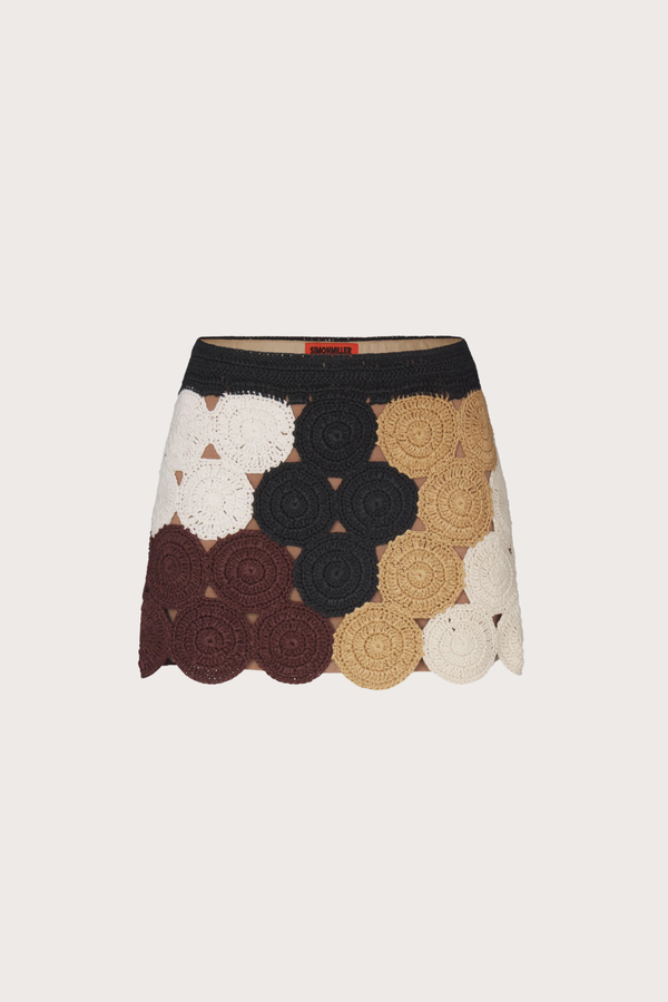 Beep Beep Mini Skirt in Earth Tone