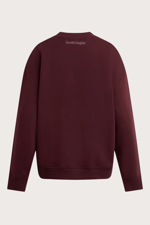The Sports Mom Sweatshirt in Burgundy