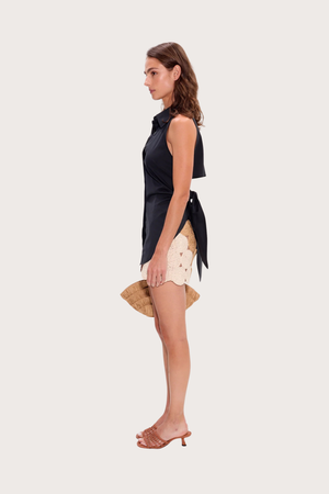 Beep Beep Mini Skirt in Earth Tone