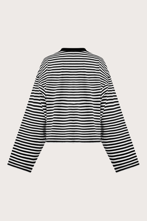Bloom Long Sleeve in Onyx Stripe