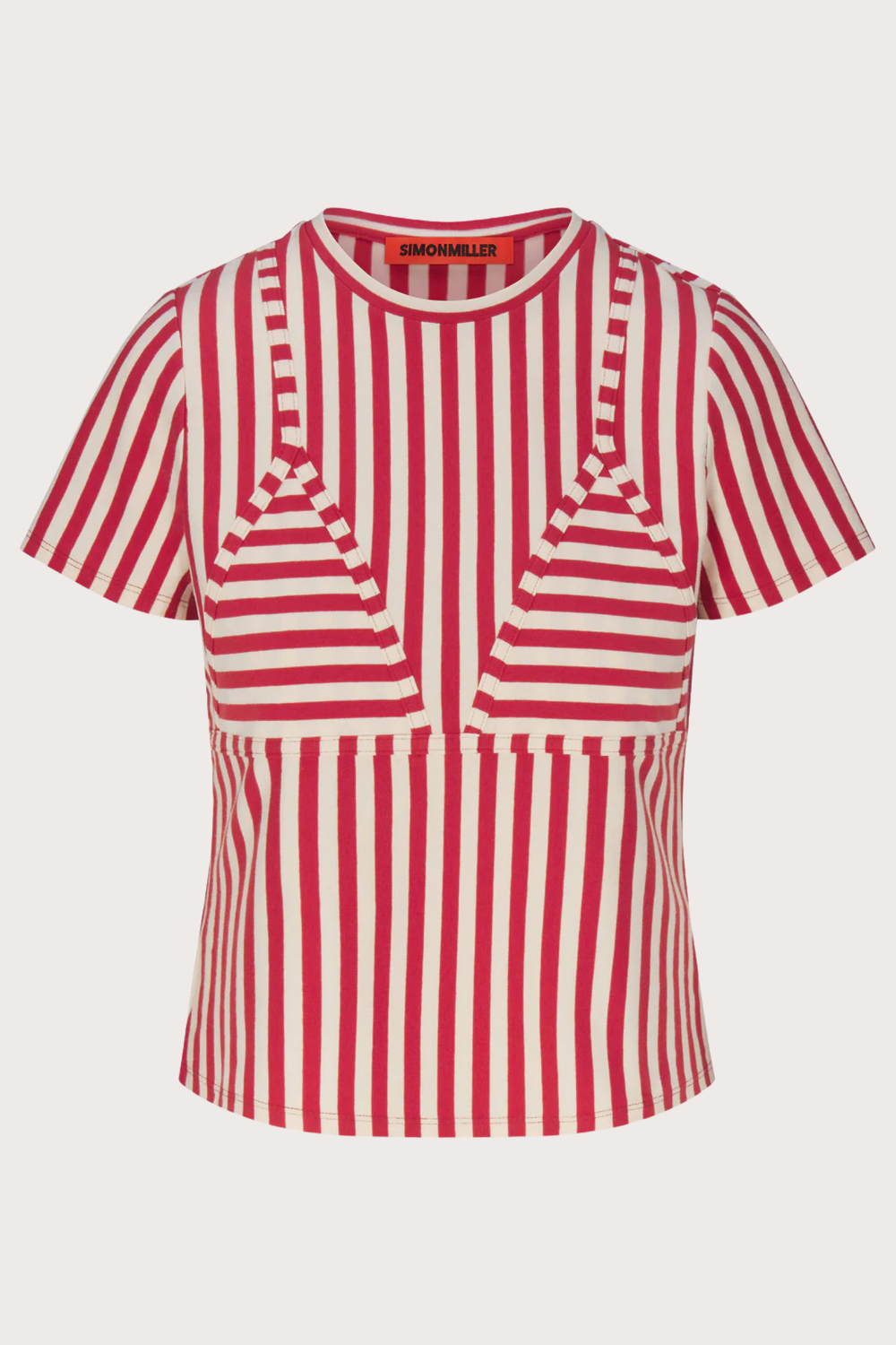 Kini Stripes Tee Venetian Red Stripe