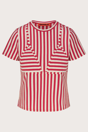 Kini Stripes Tee Venetian Red Stripe