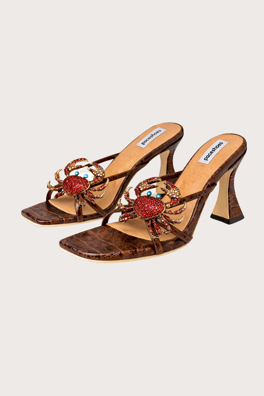 Garden Series in Coral Brown Croc