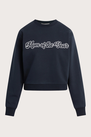 The Mom of The Year Varsity Sweatshirt in Navy