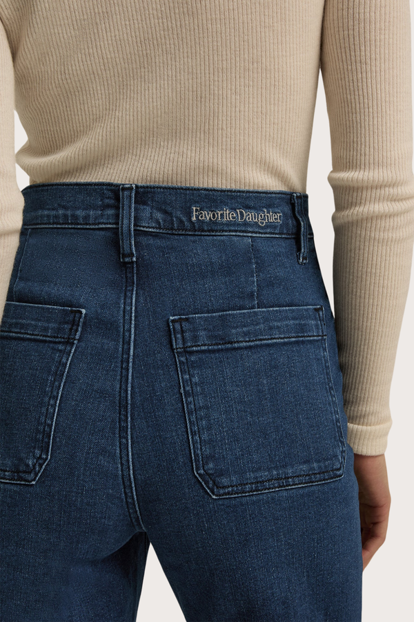 The Mischa Super High Rise Wide Leg in Columbia
