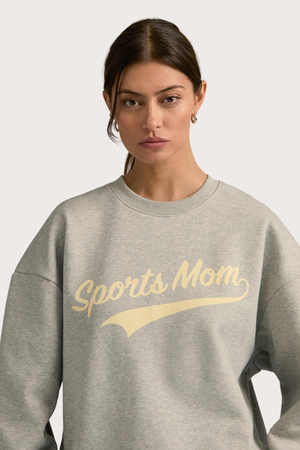 Sports Mom Sweatshirt Grey